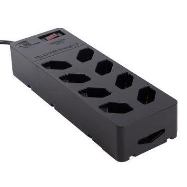 Imagem de Dps Iclamper Energia 8 Com Filtro de Linha 8t 2p+t 10a Biv Preto Clamper 013000