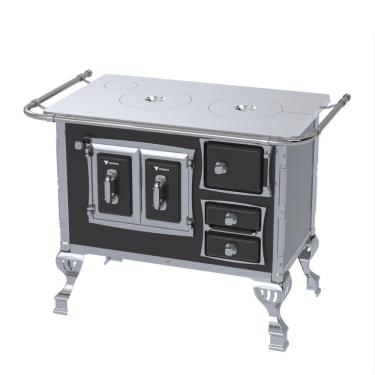 Imagem de Fogao a Lenha Venax n 1 Sec XVIII Chapa de Aluminio Preto SE