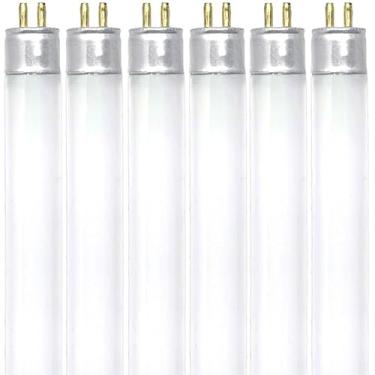 Imagem de Lâmpadas fluorescentes F8 T5/CW, lâmpadas sob armário de 30,5 cm 8W, lâmpadas de tubo branco frio 4100K, pacote com 6