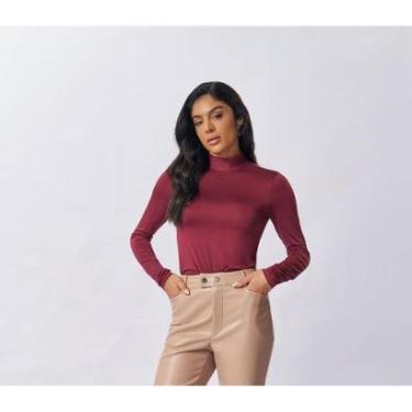 Imagem de BLUSA GOLA ALTA MANGA LONGA FEMININA REF:104346-Feminino