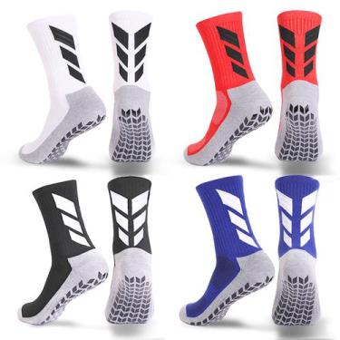 Imagem de Meias Grip Mendeng Socks, antiderrapantes, para homens, pacote com 4, 