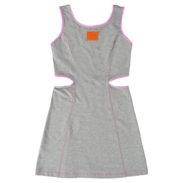 Imagem de Vestido Regata Infantil Gloss, Cinza, 12