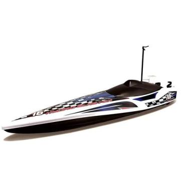 Imagem de Lancha De Controle Remoto Hydro Blaster Maisto Tech R/C Branco E Azul 