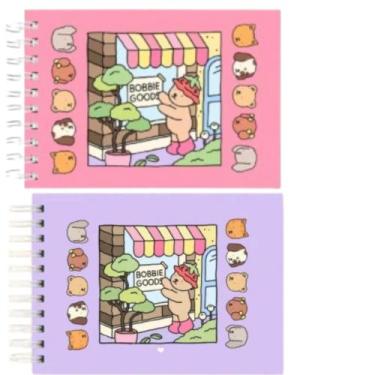 Imagem de Kit 2 Bobbie Goods Livros De Colorir Capa Dura 50 Folhas, Lilás / Rosa