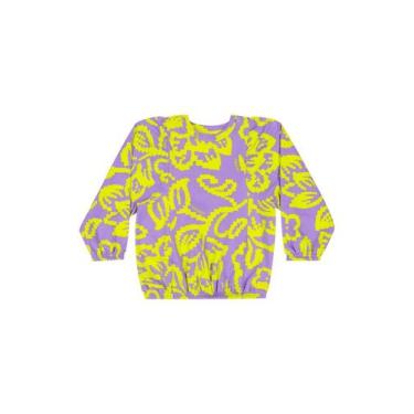 Imagem de Blusão Estampado Infantil Menina Quimby, Roxo, 14