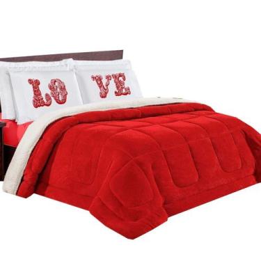Imagem de Coberdrom Queen Casal Felpudo Edredom Dupla Face Varias Cor - Angel Di