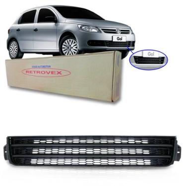 Imagem de Grade Inferior Parachoque Gol Voyage Saveiro G5 Preto - RETROVEX