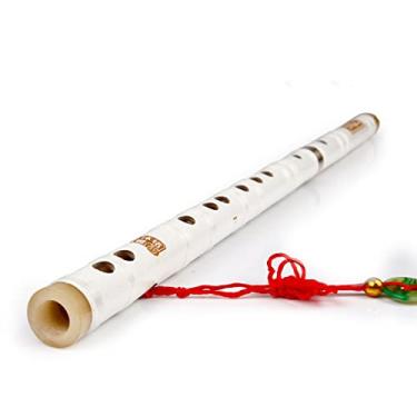 Imagem de Flauta de bambu, flauta clássica, instrumento de música longa, soprano chinês Dizi, flauta de sopro de madeira clássica, flauta de bambu tradicional, flauta transversal, gravador soprano