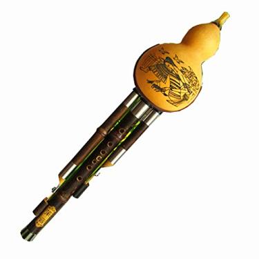 Imagem de Flautas de bambu preto cuia de bambu estudiosos C ajusta B Tuning F Tuning instrumento primário flauta cabaça para iniciantes flauta instrumento musical gravador soprano