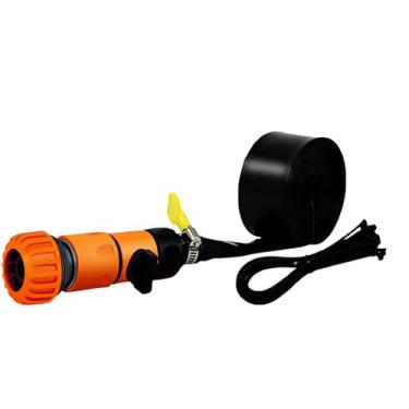 Imagem de Trampoline Sprinklers para Crianças,Xuegos de água de verão divertidos no parque Spary Trampoline de 39ft, com Valve Adjustável de Fluxo de água para Backyard Waterpark (Orange)