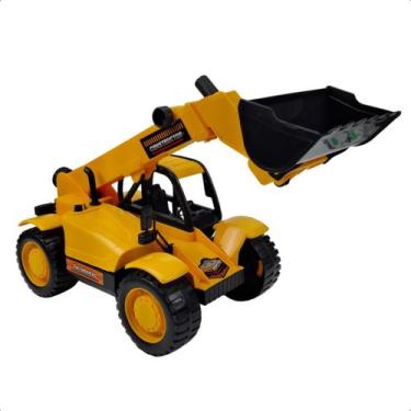 Imagem de Trator de Brinquedo Infantil Constructor BS Toys Veículo Obra Construç