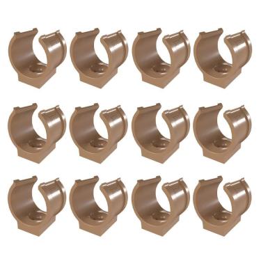 Imagem de Kit 12 Abraçadeira Impacto Cano 25Mm 3/4`` Marrom Estrela