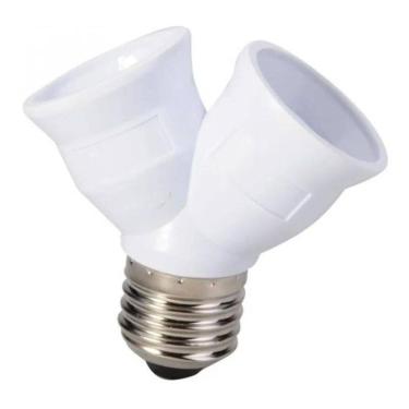 Imagem de 2X Kit 4 Soquete E27 Duplo Adaptador Bocal Em Y 2 Lâmpadas L