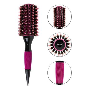 Imagem de Escova De Cabelo Térmica Redonda Cerdas Duplas 43Mm Rosa