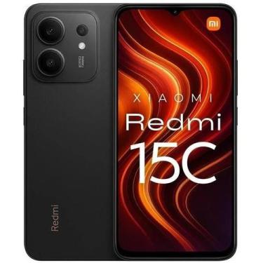 Imagem de Smartphone 15C Lançamento 2025 256GB 4GB RAM Preto