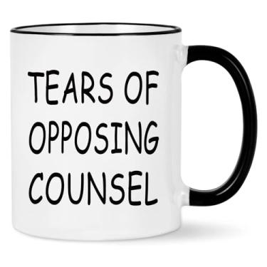 Imagem de WENSSY Caneca de presente de advogado para advogado, lágrimas de adversário, presentes engraçados de agradecimento para advogado, advogado, estudantes de direito paralegal, formatura, Natal, elefante