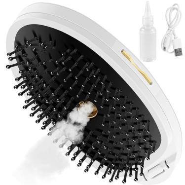Imagem de Escova a vapor portátil para gatos com vapor confortável para gatos pente compacto ergonômico para gatos escova de limpeza de gatos para remover nós e cabelos soltos