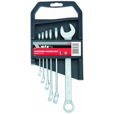 Imagem de Jogo De Chave Combinada 6x17mm Com 6 Peças Cromo Fosco - 154029 - Mtx