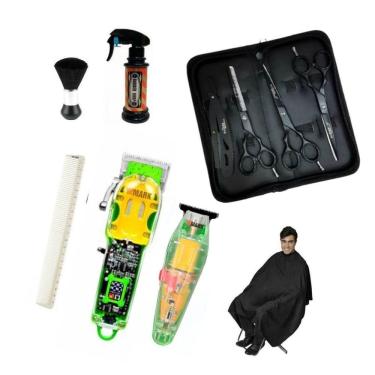 Imagem de Barbeiro Wmark 308 Corte 202 Ve Acabamento Tesouras Black 6