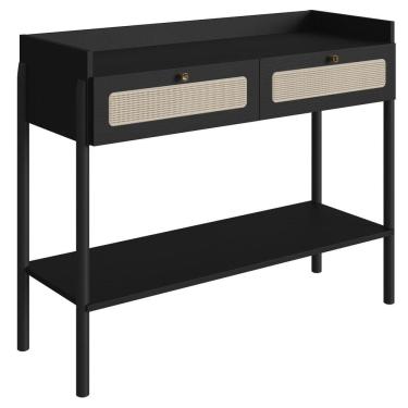 Imagem de Aparador 2 Gavetas Palhinha 27936 Linha Oslo Nero Artesano