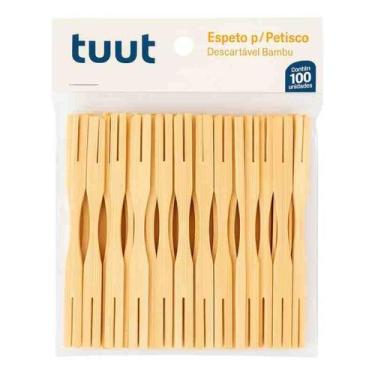 Imagem de Espeto para Petisco 100 Unidades Bambu Tuut