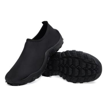 Imagem de Sapatilha Aquatica Preta Secarapido Sola Forte Confort Leve - RUSLAN, 