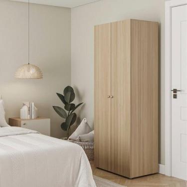 Imagem de Módulo 70x180 2 Portas 1 Kit Prateleira Frame CabeCasa MadeiraOriginal