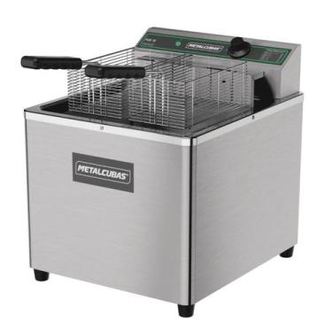 Imagem de Fritadeira industrial mesa foe15m 18l aço inox metalcubas