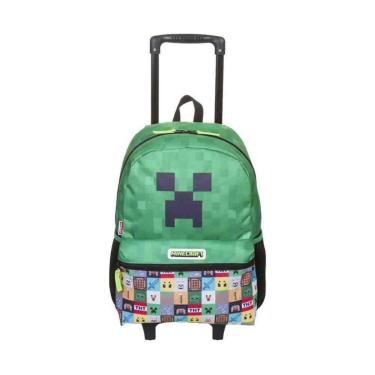 Imagem de Mochila de Rodas Escolar Minecraft Infantil Colorida 066051-Unissex