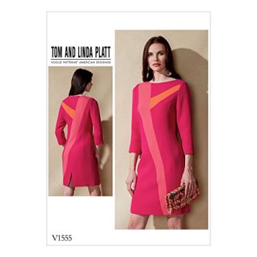 Imagem de Vogue Patterns V1555E50 Misses' Dress, 14-16-18-20-22 Orange