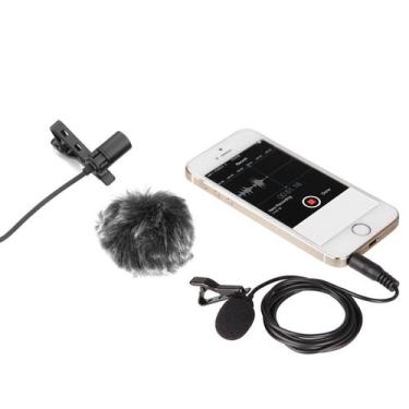 Imagem de Kit Profissional De Microfone P/ Lapela,uso Em Celulares,iphone,c/bag,