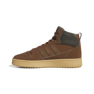 Imagem de adidas Tênis unissex adulto Break Start Mid Top Winterized, Preloved Brown/Shadow Olive/Gum, 6 Women/5 Men