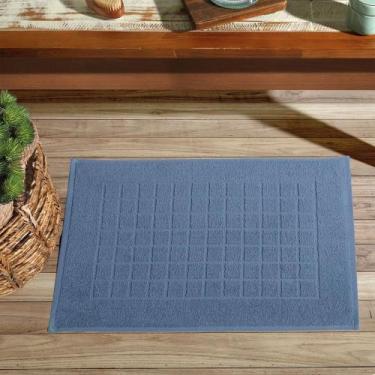 Imagem de Toalha de Piso Dohler Royal - 100% Algodão - 45cm x 70cm, Azul 10248