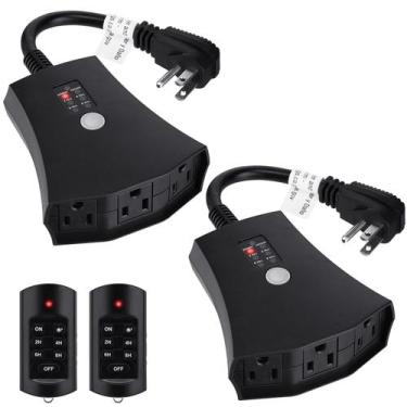 Imagem de Temporizador de luzes externas Brightown Waterproof com controle remot