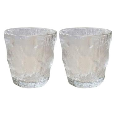 Imagem de CHOOLD 2 peças de copo de vidro glaciar, copos de água, copos de vidro para café, suco, cerveja, 227 g