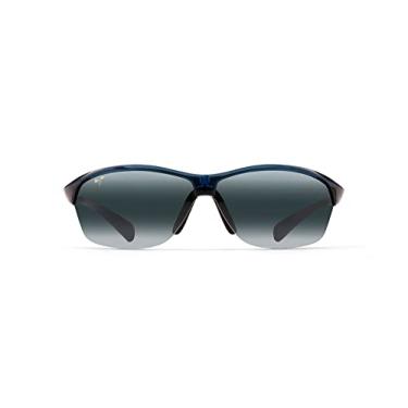 Imagem de Óculos de sol Maui Jim Hot Sands, lentes polarizadas patenteadas PolarizedPlus2, azul/Neutral Grey Polarized, médio