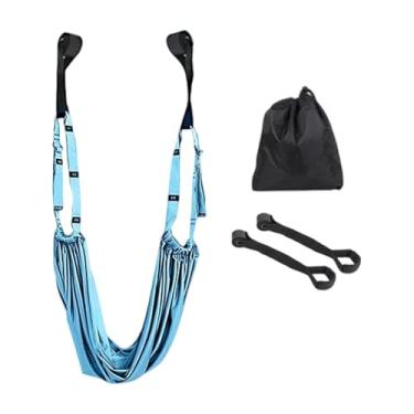 Imagem de IEUDNS Cinta de alongamento de pernas, auxílio para treino de flexibilidade, corda de alongamento para ioga, equipamento de para condicionamento físico de, Azul