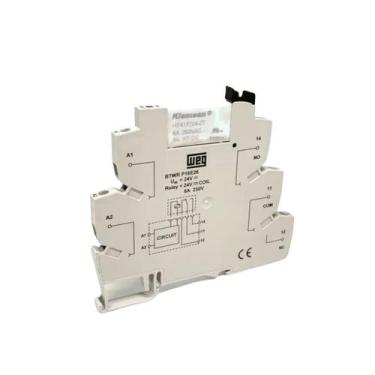 Imagem de Borne Rele de Interface BTWR P16E26 1Naf 6A 24Vca Cinza Weg