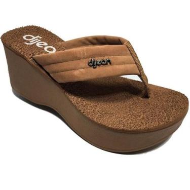 Imagem de Tamanco Anabela Feminino Sandalia Plataforma Confortável - dijean, Ámb