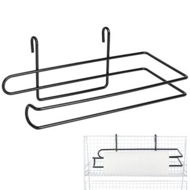 Imagem de AHANDMAKER Suporte de toalha de papel para pendurar, rolo de cozinha de ferro premium, armazenamento e dispensador de papel, organizador de cabide de tecido, acessórios de prateleira de arame para