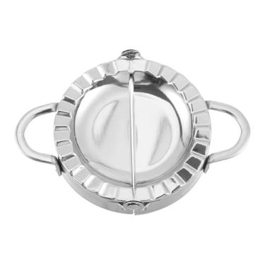 Imagem de Molde de Bolinho de Massa de Aço Inoxidável Grande Ferramenta de Prensa Rápida para Fazer Ravioli Wonton e Empanada