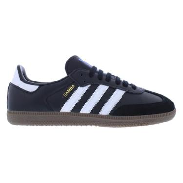 Imagem de adidas Sapatos de samba masculinos, preto/branco/granito, 38
