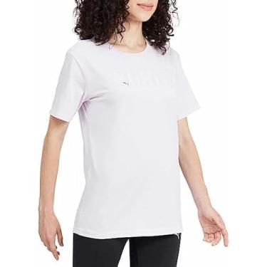 Imagem de PUMA Womens Boyfriend Logo Tee Shirt (Purple, Small)