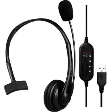 Imagem de Headset Office Fortrek Fk 731a Usb Preto