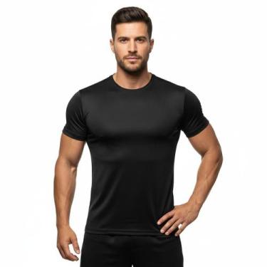 Imagem de Camiseta Slim Dry Fit Proteção Solar Uv Lisa COR:CINZATAMANHO:G - Tren