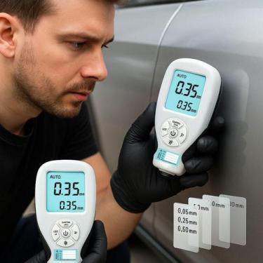 Imagem de Medidor De Espessura Digital Camada Tinta Com Certificado - Ferramenta