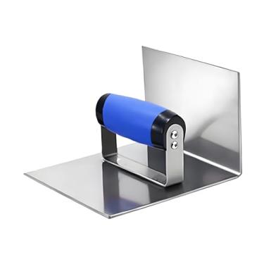 Imagem de MotiveTech Desempenadeira de canto em aço inoxidável, desempenadeira de borda, ferramenta manual, profissional para assentamento de tijolos em cantos, Canto Interno