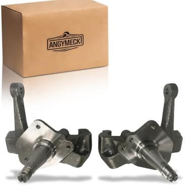 Imagem de Par de eixos de queda de 2 polegadas de aço forjado 1 peça esquerda e direita para Ford Mustang II 1974-1978 para Ford Pinto V6 V8 1973-1980