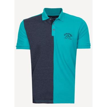 Imagem de Camisa Polo Aleatory Recortada Piquet Lake Azul-Masculino