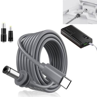 Imagem de Mini cabo Starlink de 5 m, cabo de alimentação Starlink Mini USB C para DC, compatível com carregador portátil de 100 W + e carregador PD, mini acessórios Starlink à prova d'água para uso externo